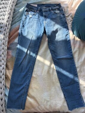 GAP Women's Mid-Rise Girlfriend Jeans - Medium Blue Wash
